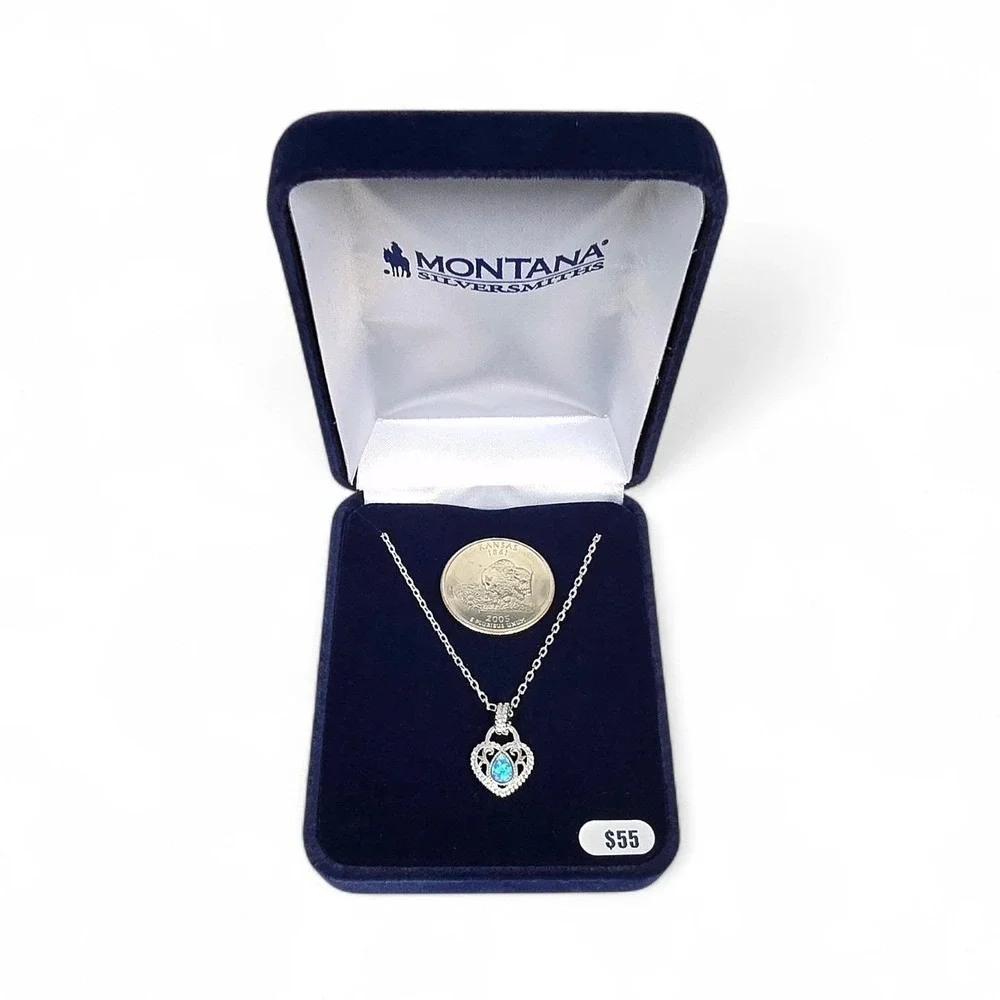 Montana Silversmiths Gleeful Heart Filigree Necklace Retail‎ $55 New